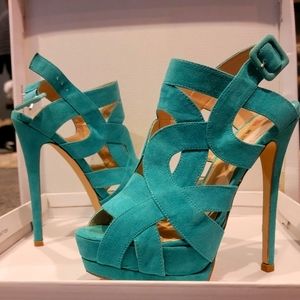 Teal JustFab Heels